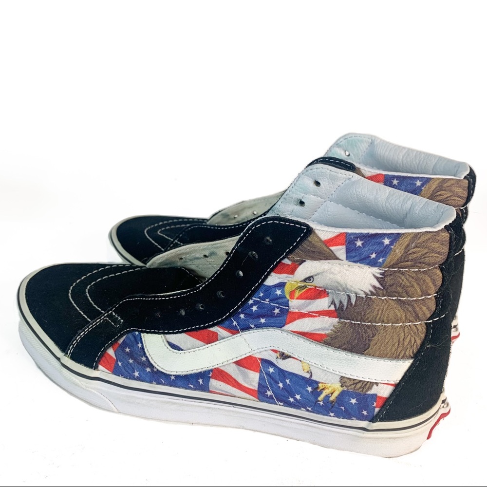 Vans Freebird American Eagle Hi Top Shoes Sneakers - Picture 2 of 7
